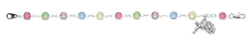 Multi Crystal Rosary Bracelet