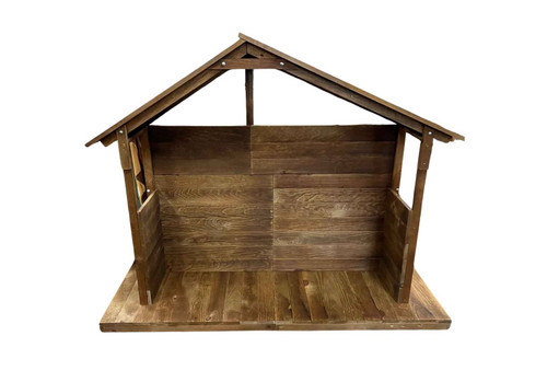 Outdoor Wood Stable for 32" & 39" Nativity Sets