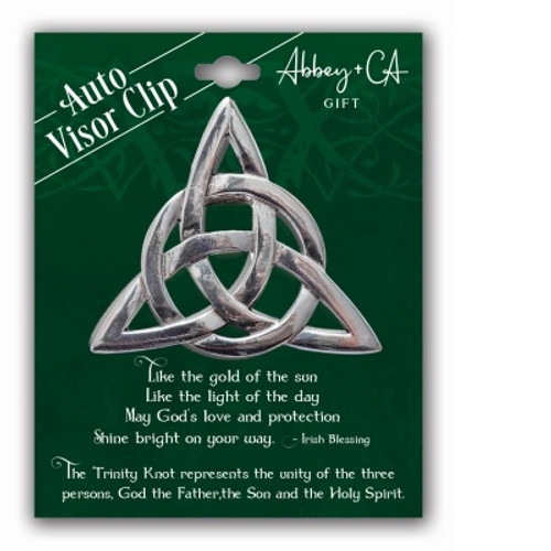 Silver Trinity Knot Visor Clip