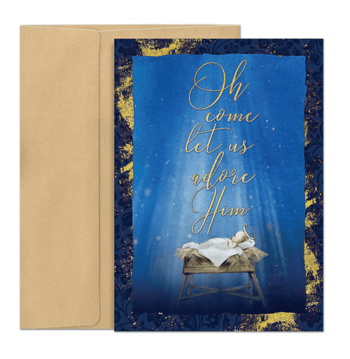 Behold Him Boxed Christmas Cards - 16 ct