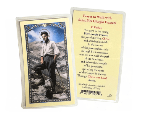 Saint Pier Giorgio Frassati Laminated Holy Card 