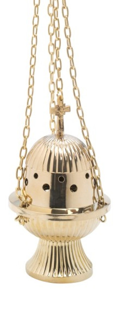 Brass Thurible with Cross 
