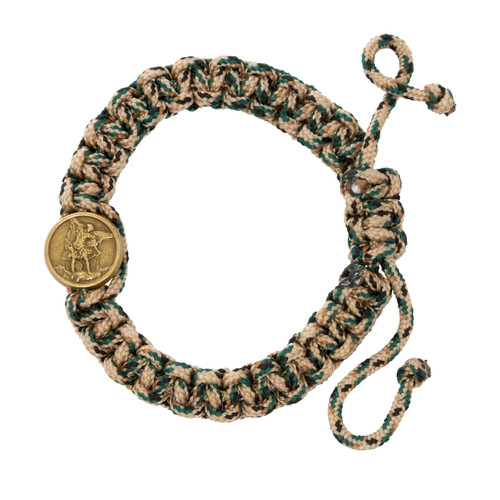 Army Paracord Adjustable St. Michael Bracelet