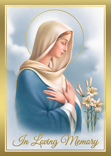 In Loving Memory Deceased Mass Cards - For Church Use Only