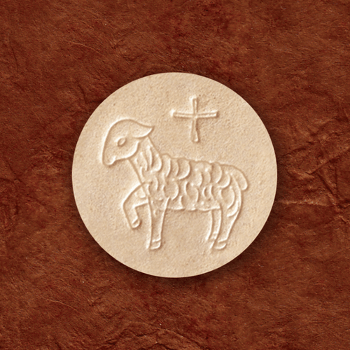 1-3/8" Communion Wafers - Lamb Design - Full Carton Only