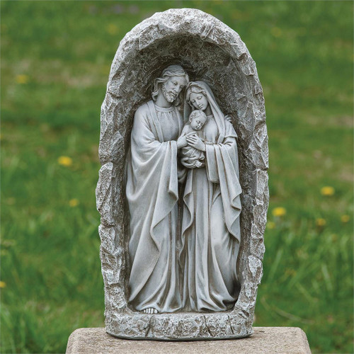 LED Solar Holy Family Garden Statue 