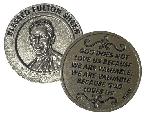 Blessed Fulton Sheen Round Pocket Token
