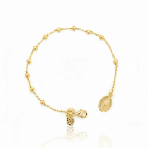Gold-Filled Our Lady of Guadalupe Rosary Bracelet 