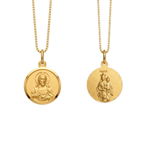 Gold-Filled Scapular Pendant - 18" Chain