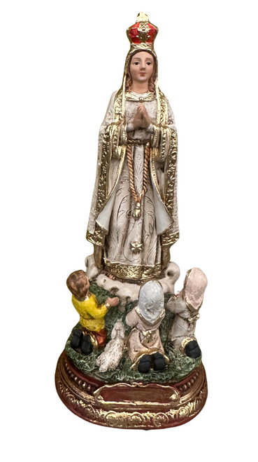 Our Lady of Fatima with Children Statue by Liscano 