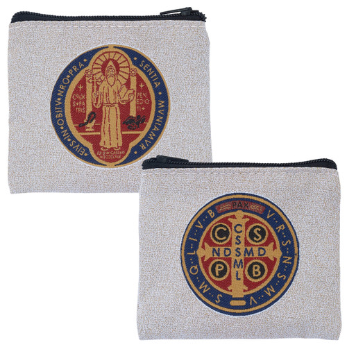 St. Benedict Jubilee Medal Rosary Case
