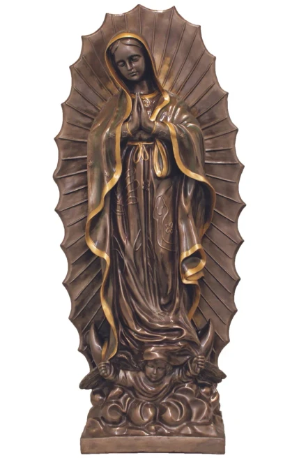 Our Lady of Guadalupe Bronze Statue - 43" 