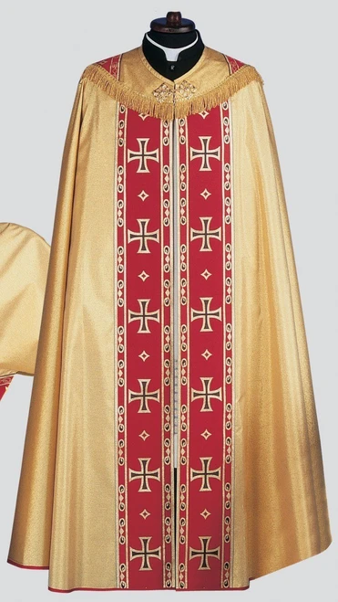 Lamé Oro Cope with Front and Back Banding