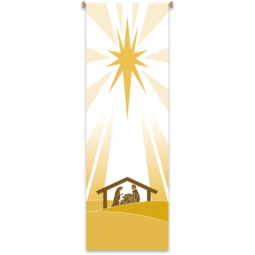 Nativity Scene Indoor Church Banner