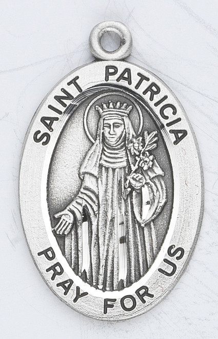 Patron Saint of Naples ~ 7/8" oval sterling silver medal with a 20" genuine rhodium plated chain. Comes in a deluxe velour gift box. Engraving option available.

 