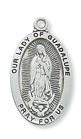 Sterling Silver Our Lady of Guadalupe Medal