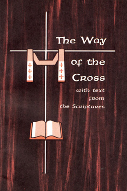 Available in Spanish and English. The Way of the Cross with Text from Sacred Scripture
During the Turkish occupation of the Holy Land in the late Middle Ages, when pilgrims were prevented from visiting its sacred sites, the custom arose of making replicas of those holy places, where the faithful might come to pray.  One of the most popular of these devotions was the "Stations of the Way of the Cross," which were imitations of the "stations," or stopping places of prayer on the Via Dolorosa in Jerusalem. By the late sixteenth century the fourteen stations as we know them today, were erected in almost all Catholic churches.

A "fifteenth station" is added here since the Passion of Christ is meaningless unless the Resurrection is kept in mind. Passion, Death, and Resurrection is the new Passover, from the death of sin to the life of freedom in love.  This "fifteenth station' should be done before the Resurrected Christ in the tabernacle. 