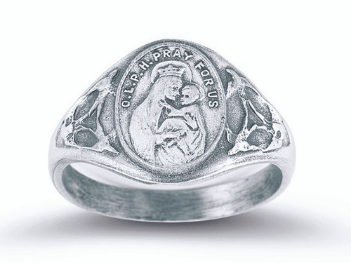 Sterling Silver Our Lady of Perpetual Help Ring
