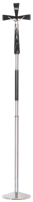 Stainless Steel & Wood Processional Crucifix – Polished or Satin Finish – 79"
