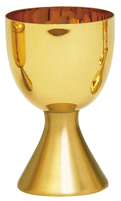 24K Gold-Plated Chalice & Paten Set – 16 Ounce Liquid Capacity