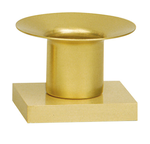 Solid Brass Altar Candlestick for Self-Fitting Candles