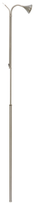 Candle Lighter with needle eye holder for taper with 30" rigid handle.  Candle lighter has a 60" overall height. Candle lighter comes in Satin Brass or Nickel Plated