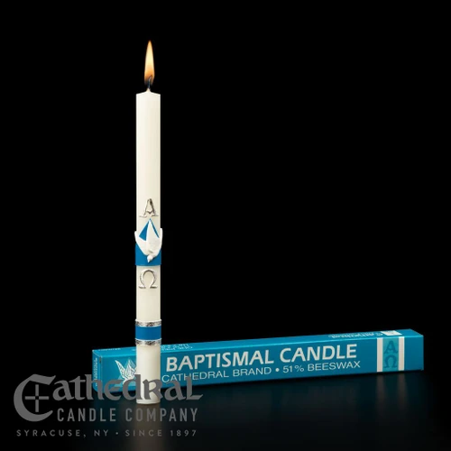 Beeswax Baptismal Candle 