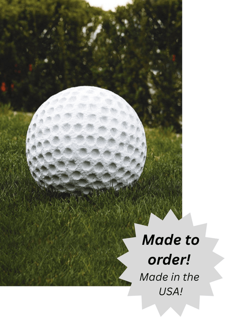 Golf Ball - Outdoor Cement Statue