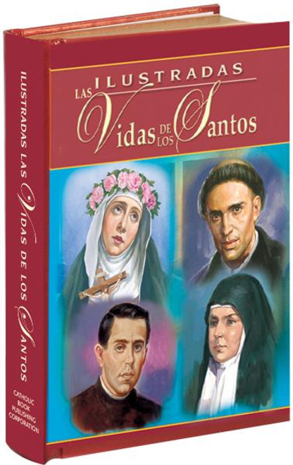 Spanish Edition of the Illustrated Lives of the Saints series. 
Incluye, para cada día del año, una breve biografía de un santo o Beato junto con una oración. Este libro encuadernado durable de los Santos vive de acuerdo con el Martirologio Romano 2004 y el calendario litúrgico de Estados Unidos. Ilustradas las vidas de los Santos contiene más de 80 ilustraciones a todo color. Una cinta marcadora hace fácil mantener su lugar en este rico tesoro de vidas de los Santos.

Tapa dura, 576 páginas, 4 1/4 "x 6 3/8