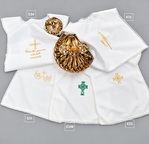 Embroidered Baptismal Garments - Misto Cotton