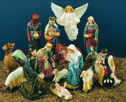 36-Inch Color Nativity Figures for Indoor/Outdoor Display