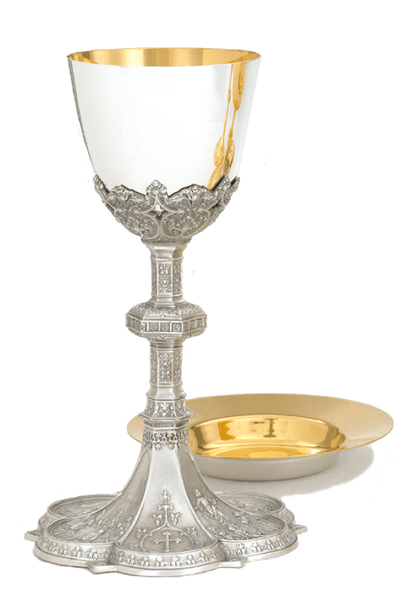 Silver Chalice & Paten and Matching Ciborium 