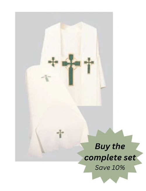 Resurrection Mass Set - Embroidered Celtic Cross Design
