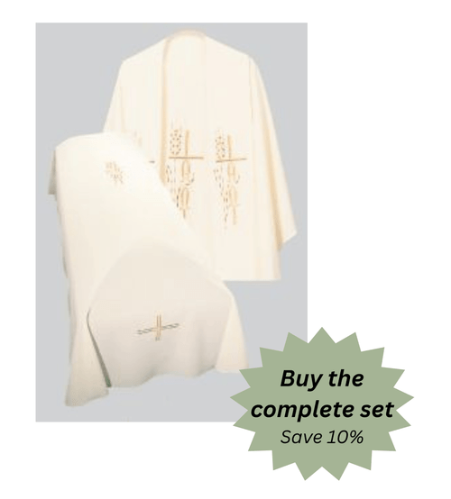 Resurrection Mass Set - Embroidered Alpha and Omega Design