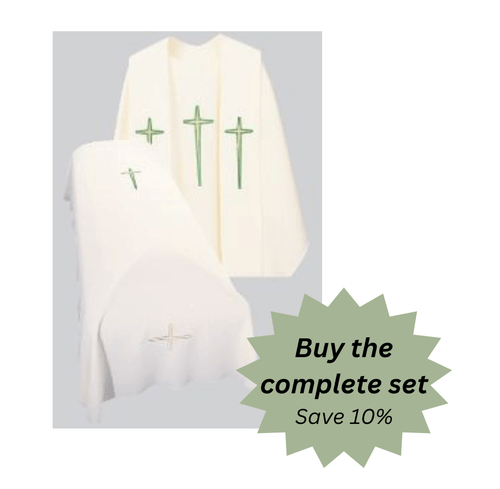 Resurrection Mass Set - Embroidered Cross Design