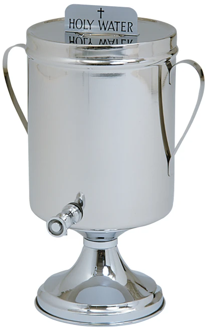 Stainless Steel Holy Water or Baptismal Water Urn – 2 Gallon
