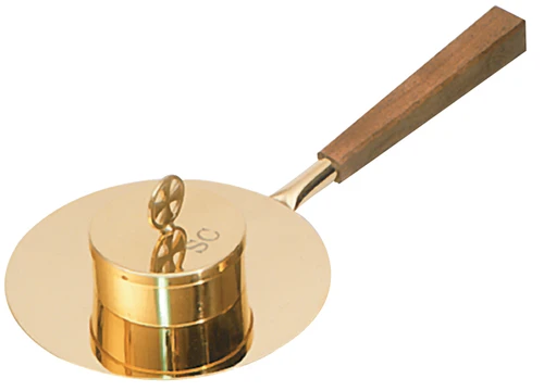 24K Gold-Plated Bishop Oil Stock with Walnut Handle – 12"