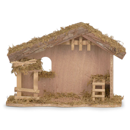 Fontanini Rustic Wooden Nativity Stable - 5" Scale