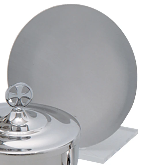 Satin Stainless Steel Paten – 7" Diameter