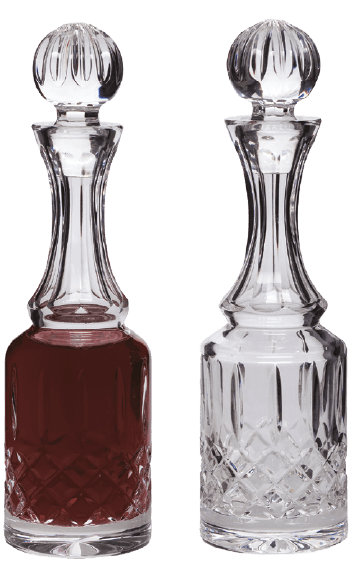 Lead Crystal Cruets Set - 8" 