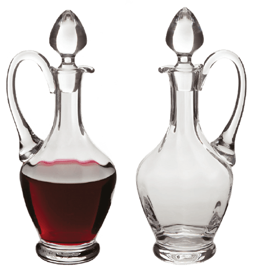 Crystal Glass Cruet Set - 9" 