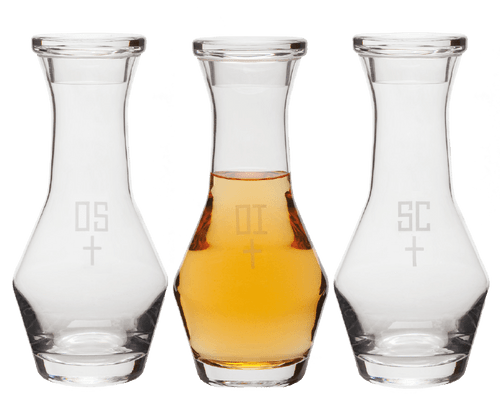 3-Piece Glass Chrismal Set - 40 Ounce
