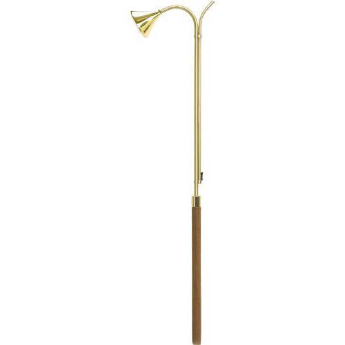 Solid Brass or Nickel Finish with walnut handle.  Various sizes - 36", 48", 60"