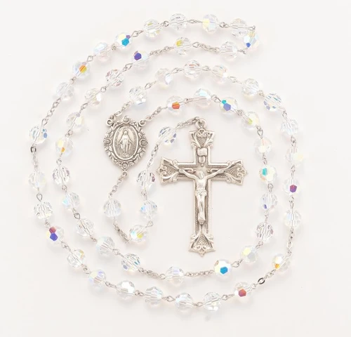 8MM Crystal Swarovski Rosary 