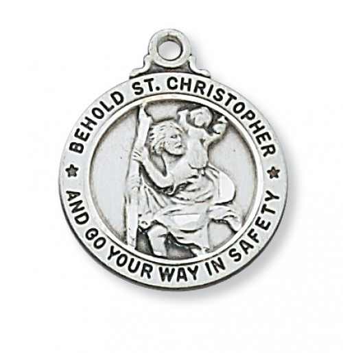 Sterling Silver Saint Christopher Medal