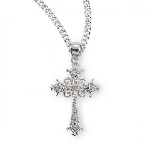  18" Genuine rhodium plated curb chain.