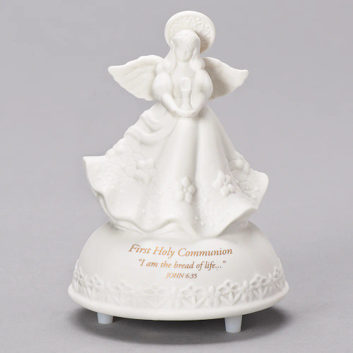 Bread of Life Porcelain First Communion Musical Angel