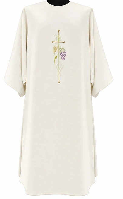 Primavera Dalmatic with Cross Embroidery and Inside Stole