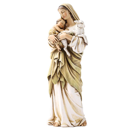 Madonna & Child with Lamb Statue; Renaissance Collection - 4"