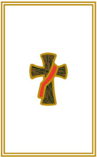 Deacon Cross Announcement/Invitation. Gold Foil, Blank Inside. 4 1/2" x 6 1/8". 100 per box